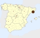 ligging van het gebied Barcelona