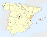 ligging van het gebied Castellón