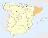 ligging van het gebied Catalonië