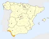 ligging van het gebied Costa de la Luz