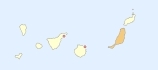 ligging van het gebied Fuerteventura