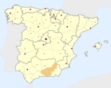 ligging van het gebied Granada