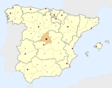 ligging van het gebied Madrid