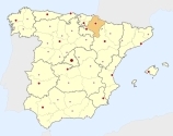 ligging van het gebied Navarra