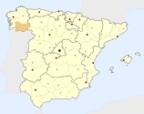 ligging van het gebied Ourense