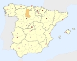 ligging van het gebied Palencia