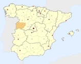 ligging van het gebied Salamanca