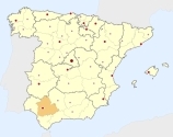 ligging van het gebied Sevilla