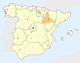 ligging van het gebied Zaragoza